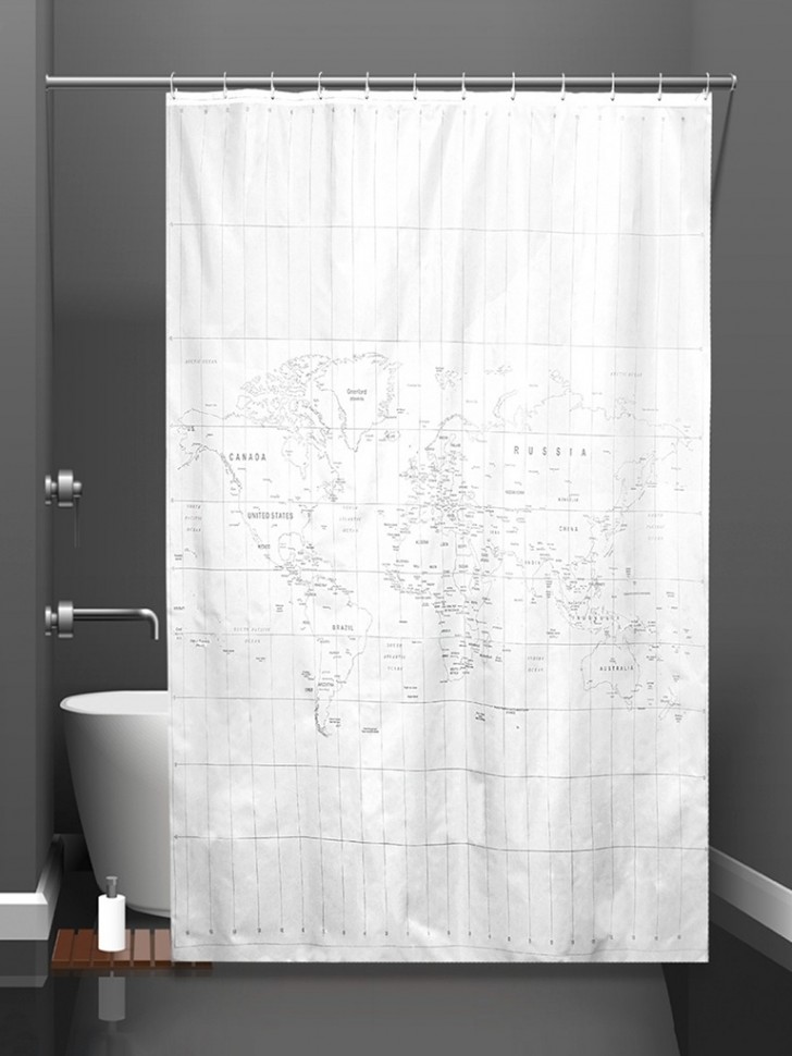 

Шторка Bath Plus Map 180х200cm ch21060