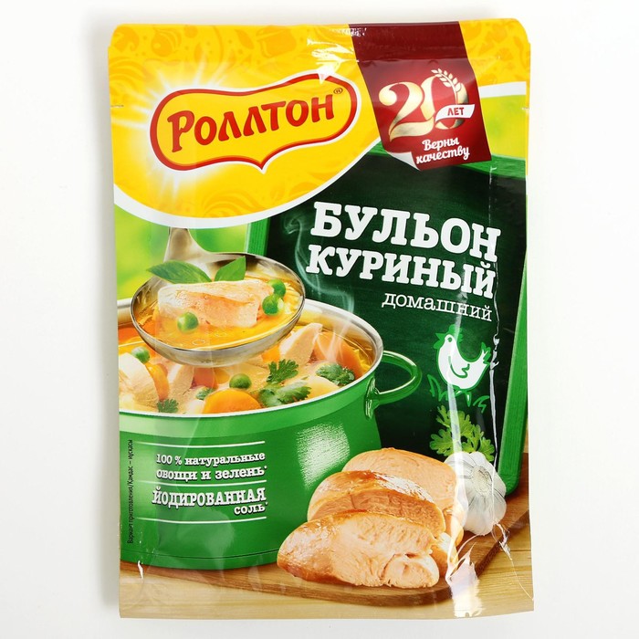 Бульон домашний Роллтон куриный 90 г