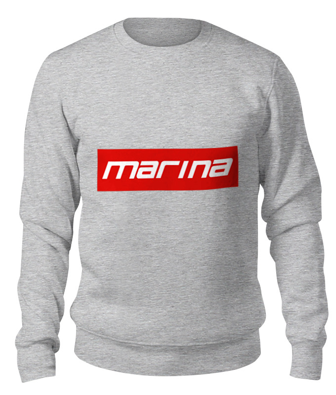 

Свитшот унисекс Printio Marina серый M, Marina