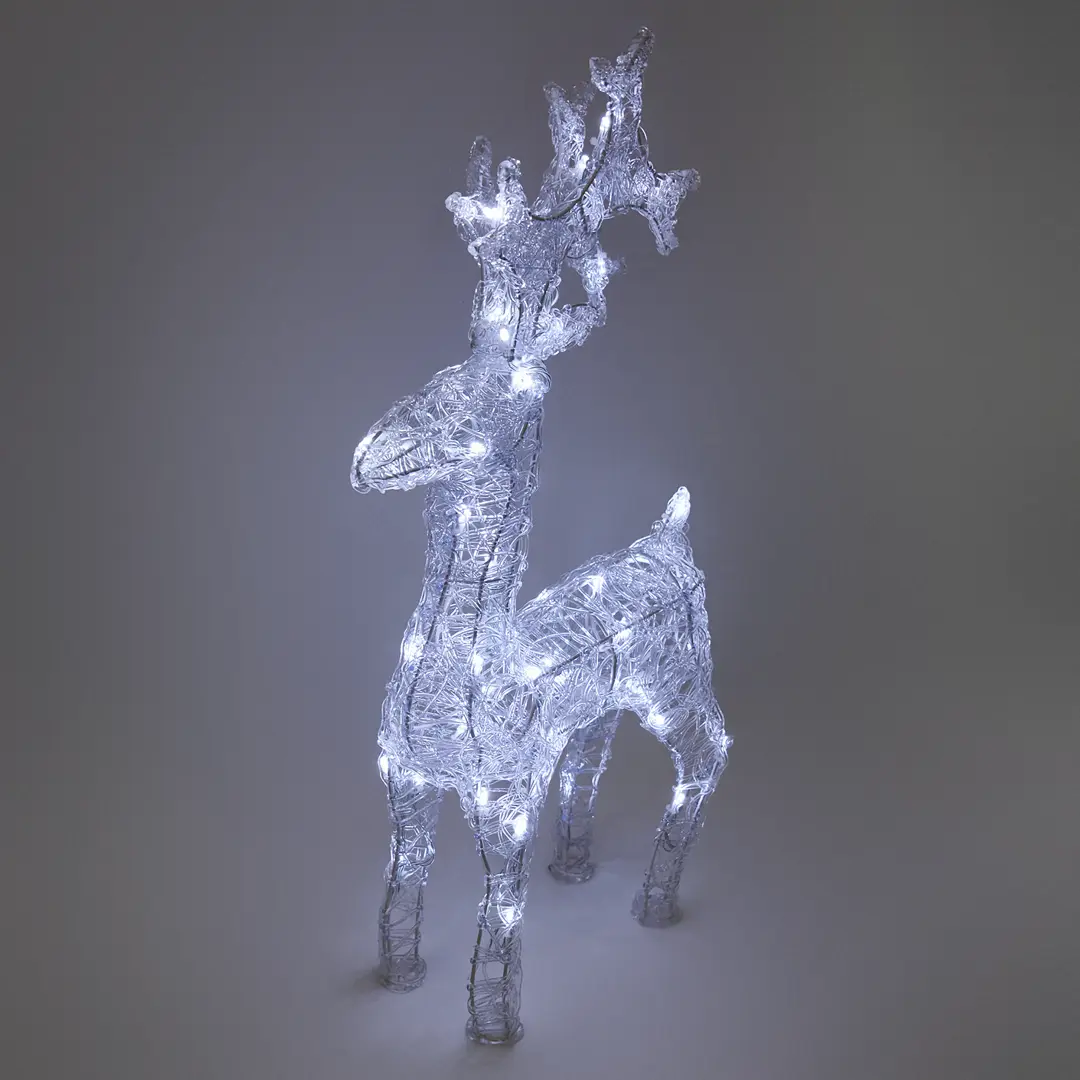 

Фигура электрическая Олень 50LED холодный белый