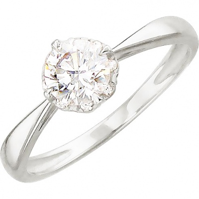 

Кольцо из белого золота со Swarovski р. 17,5 Эстет 01К129298, 01К129298