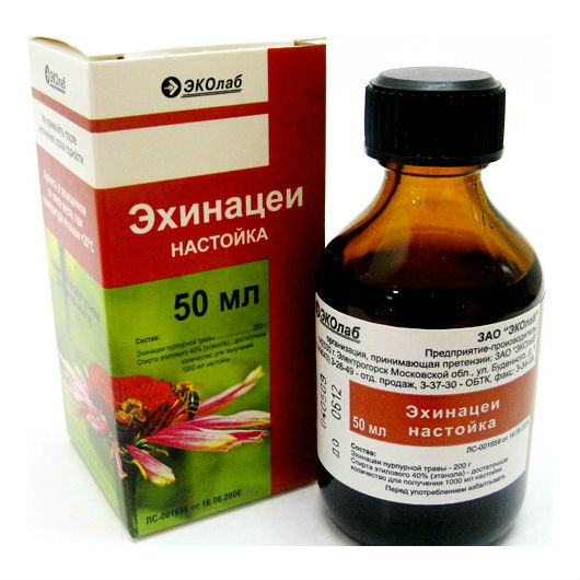 

Настойка Эхинацея флакон 50 мл