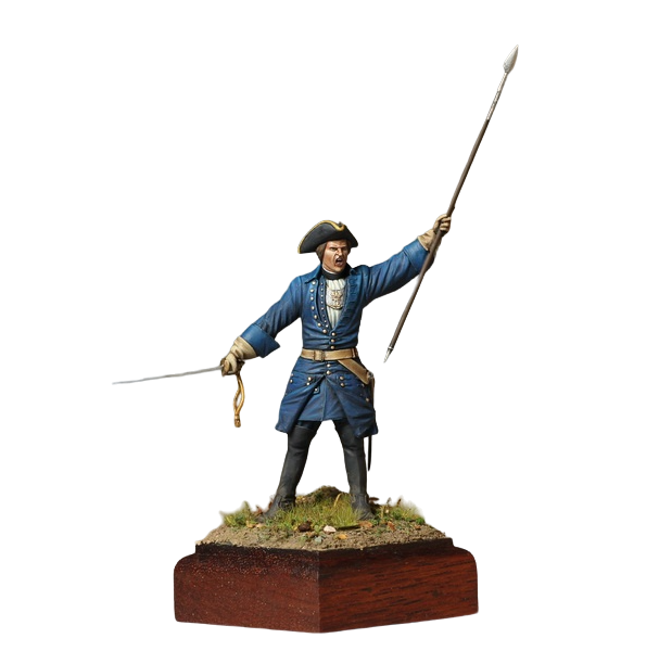 

75-003SOGA Swedish infantry officer. Great Northern War 1700-1721.