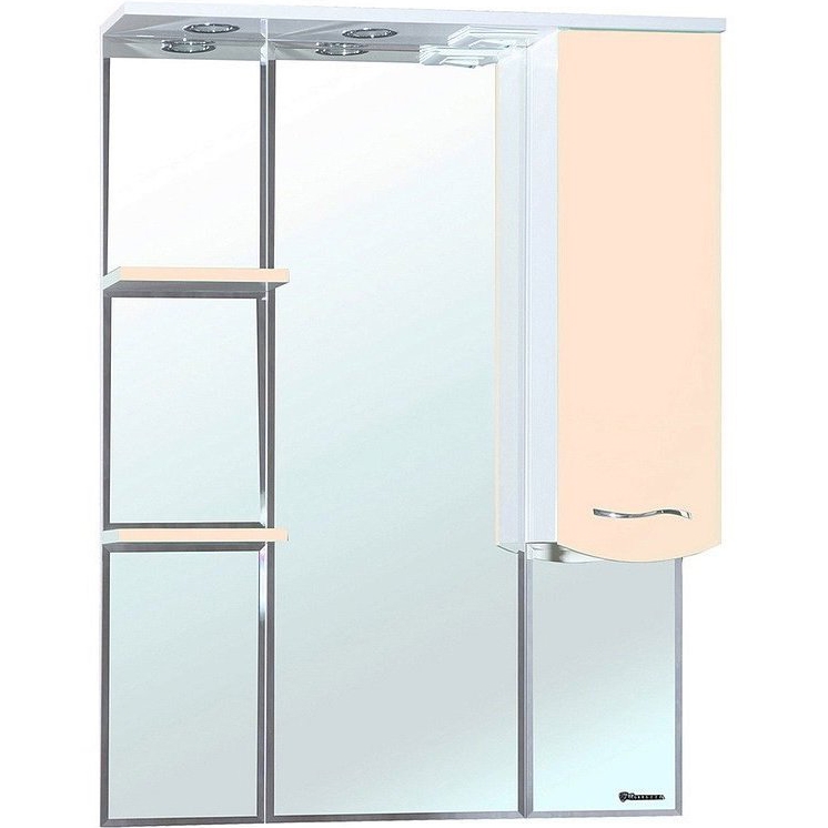 

Зеркало со шкафом Bellezza Мари 85 R 4612914001224 с подсветкой Бежевое, Бежевый, Мари