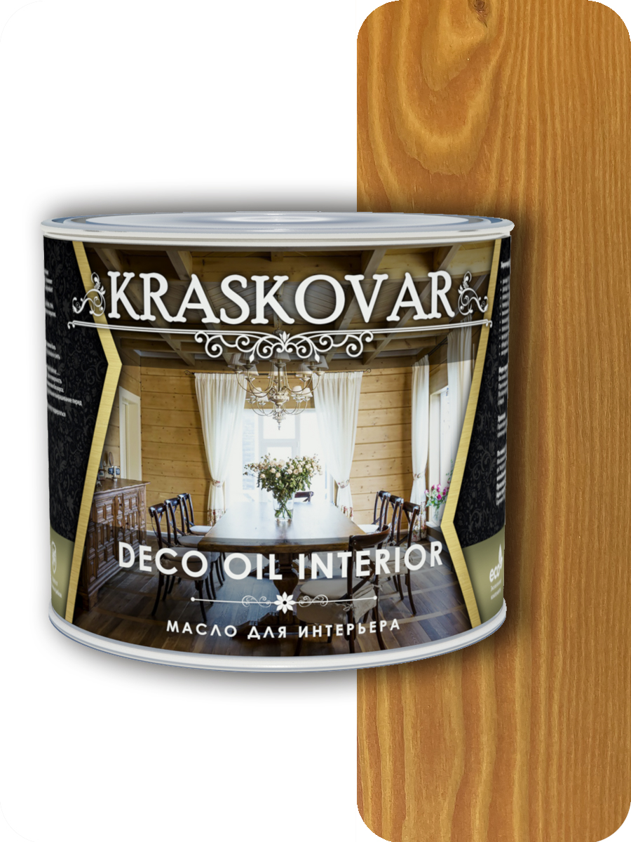 фото Масло для интерьера kraskovar deco oil interior осенний клен 2,2л