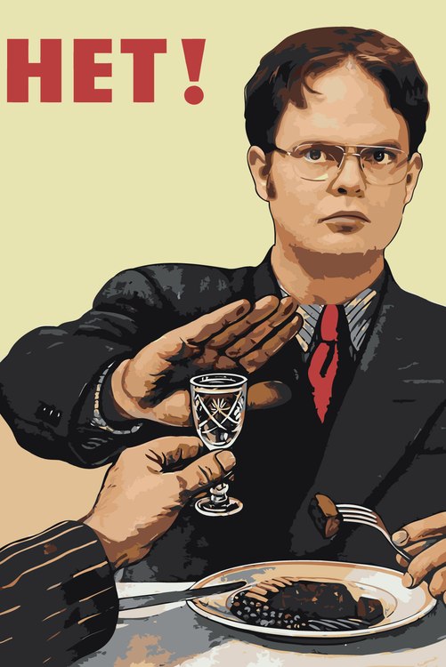 

Картина по номерам Цветное Плакат с Дуайтом