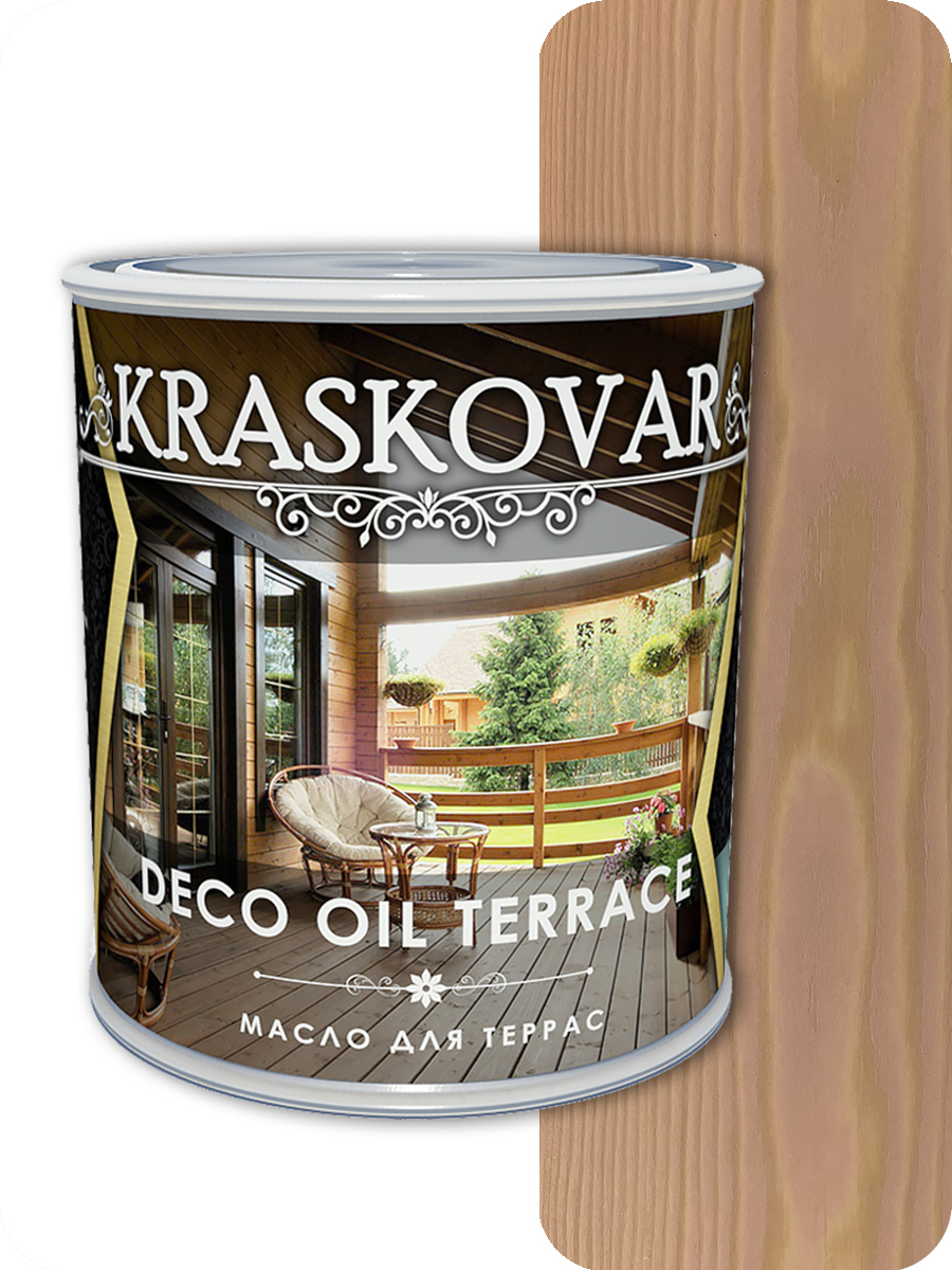 фото Масло для террас kraskovar deco oil terrace имбирь 0,75л