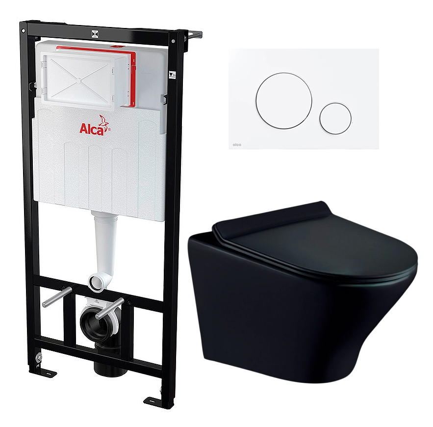 

Комплект инсталляция AlcaPlast + Унитаз Esbano Aster + кнопка белая