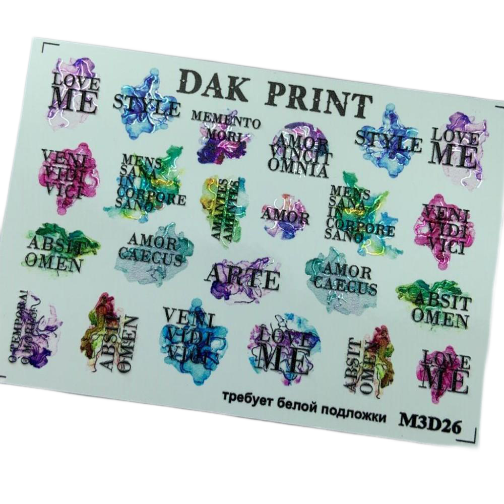 

Слайдер Dak Print M3D26