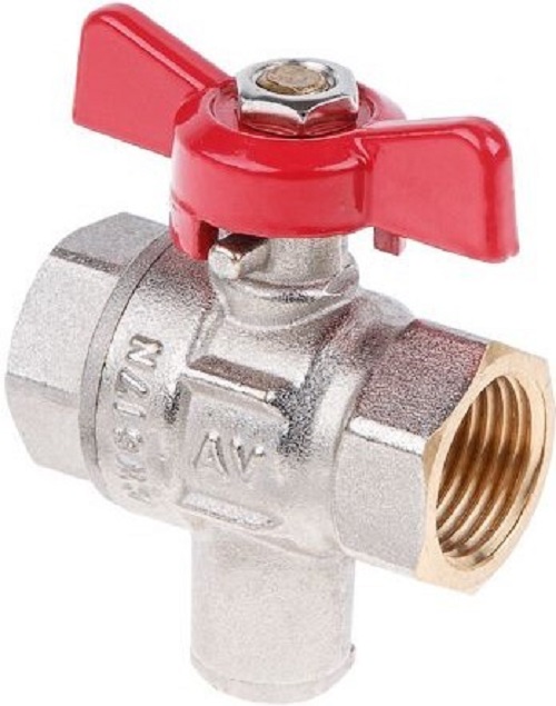 Кран шаровый AV Engineering 1/2 PN40 под манометр AVE097001