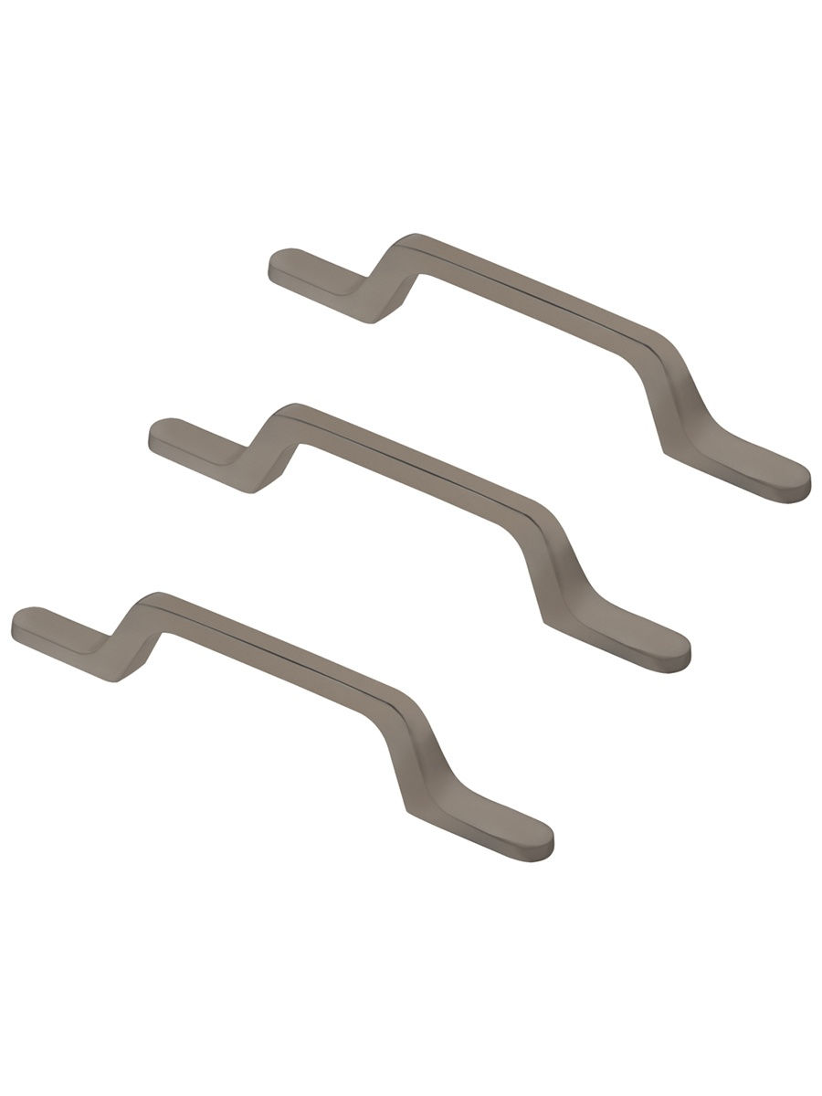 

Комплект из 3 ручка-скоба 96 мм S-2430-96 GR серый, Серебристый;серый, S-2430