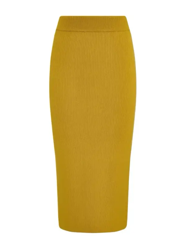 Юбка женская de fil blanc C-2-6 желтая 44 RU