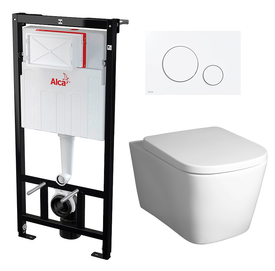 

Комплект инсталляция AlcaPlast + Унитаз BelBagno Albano + кнопка белая