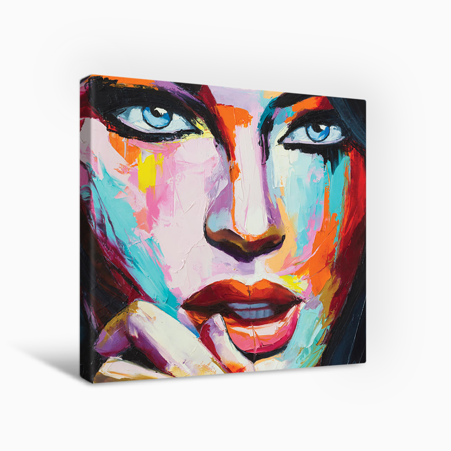 

Картина на холсте Postermarket Яркий портрет 40х40 см, CT3-142