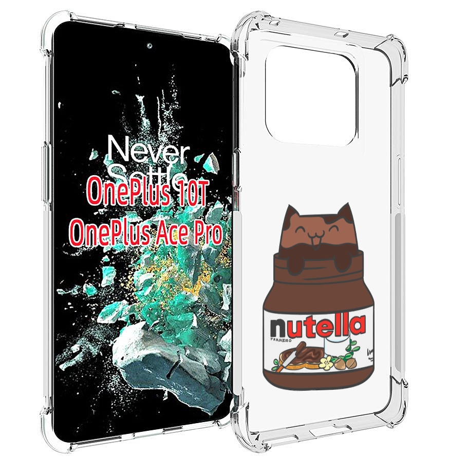 

Чехол MyPads кошечка-в-нутелле для OnePlus 10T, Прозрачный, Tocco