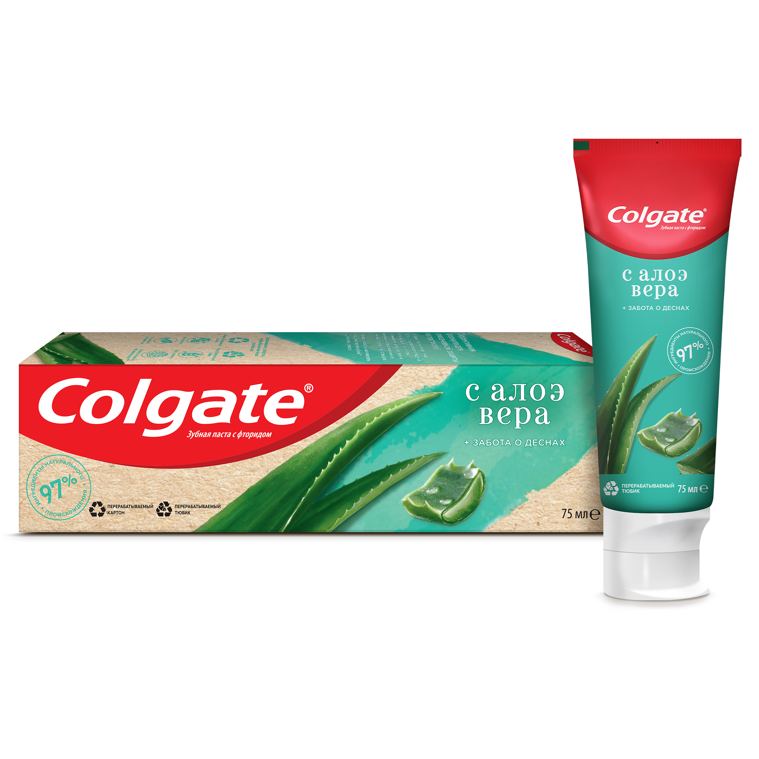 

Зубная паста Colgate Naturals забота о деснах с алоэ вера 75 мл