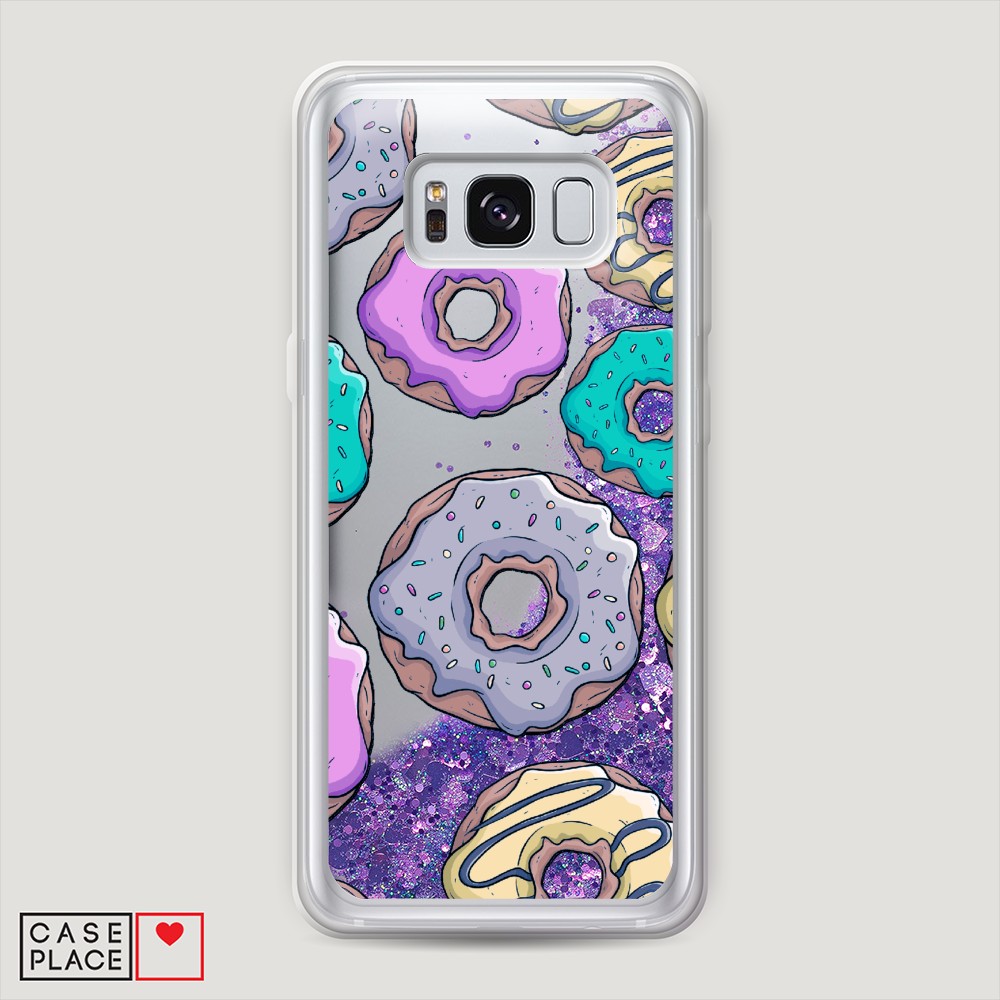 

Чехол Awog на Samsung Galaxy S8 "Разноцветные пончики в глазури 2", Разноцветный, 24792-1