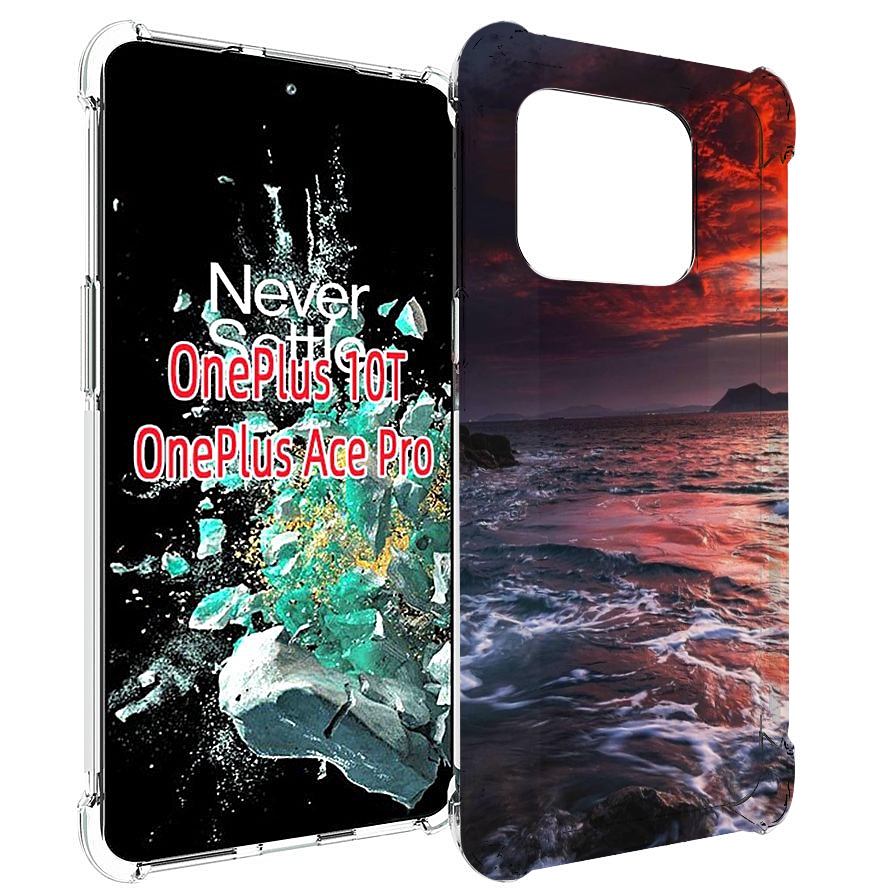 

Чехол MyPads красивый залив для OnePlus 10T, Прозрачный, Tocco