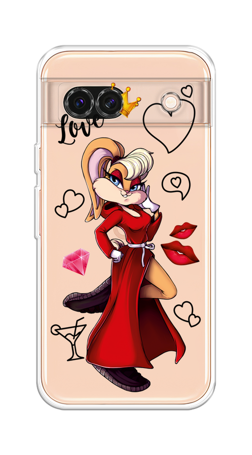 

Чехол на Google Pixel 8A "Rich Lola Bunny", Красный;бежевый;оранжевый, 271750-1