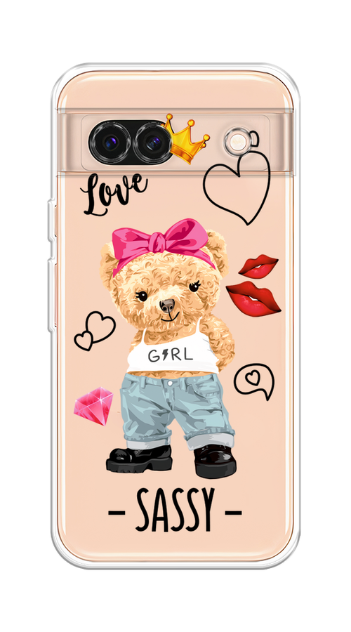 

Чехол на Google Pixel 8A "Sugar Mommy", Голубой;белый;розовый, 271750-1
