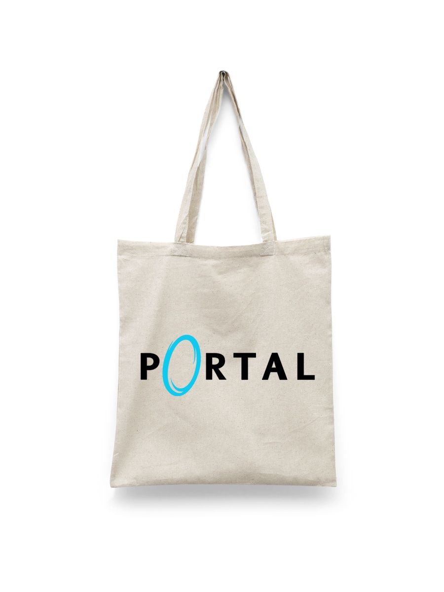 

Шоппер унисекс Каждому Своё Portal/Портал/Головоломка GMPT12 белый, Portal/Портал/Головоломка GMPT12