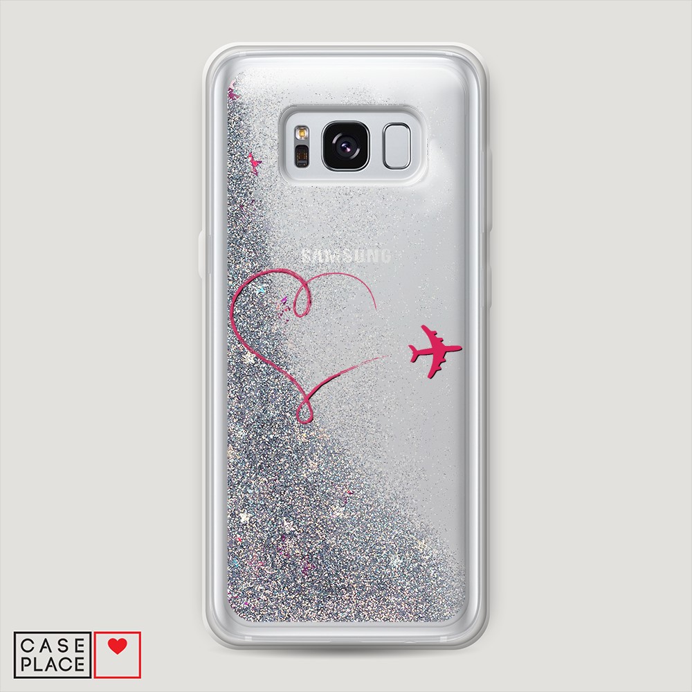 

Чехол Awog на Samsung Galaxy S8 "Сердце и самолет", Разноцветный, 24791-1