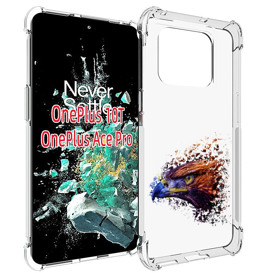 

Чехол MyPads красочный орел для OnePlus 10T, Прозрачный, Tocco