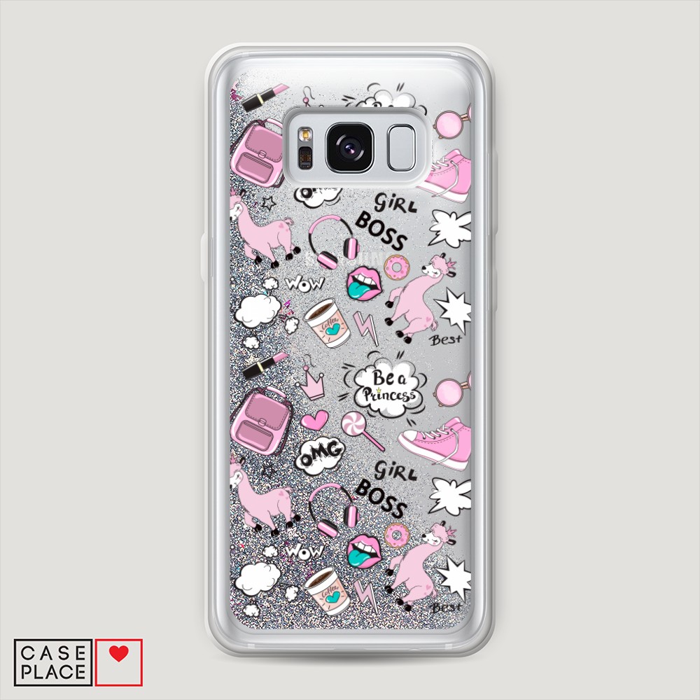 

Чехол Awog на Samsung Galaxy S8 "Стильная лама", Разноцветный, 24791-1