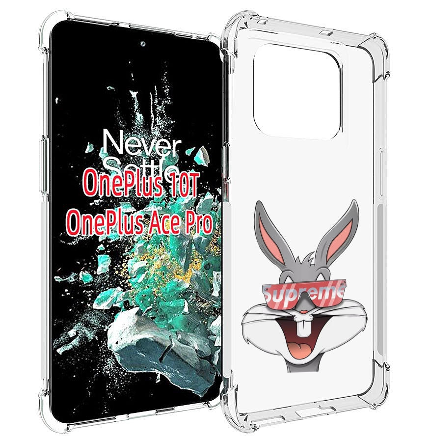 

Чехол MyPads крутой-заяц для OnePlus 10T, Прозрачный, Tocco