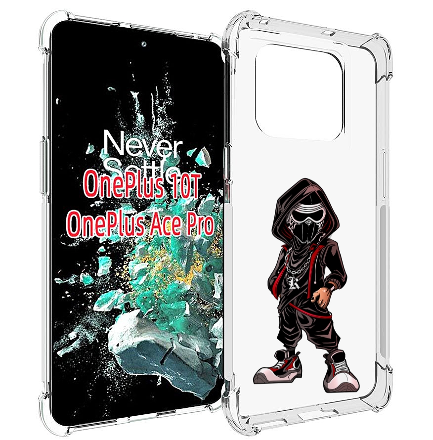 

Чехол MyPads крутой-ниндзя для OnePlus 10T, Прозрачный, Tocco