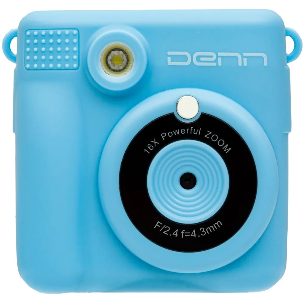 

Фотоаппарат моментальной печати DENN Funny Cam TDC015BL Blue, Funny Cam TDC015BL
