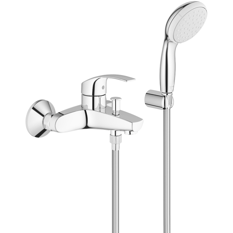 фото Смеситель для ванны grohe eurosmart хром (3330220a)