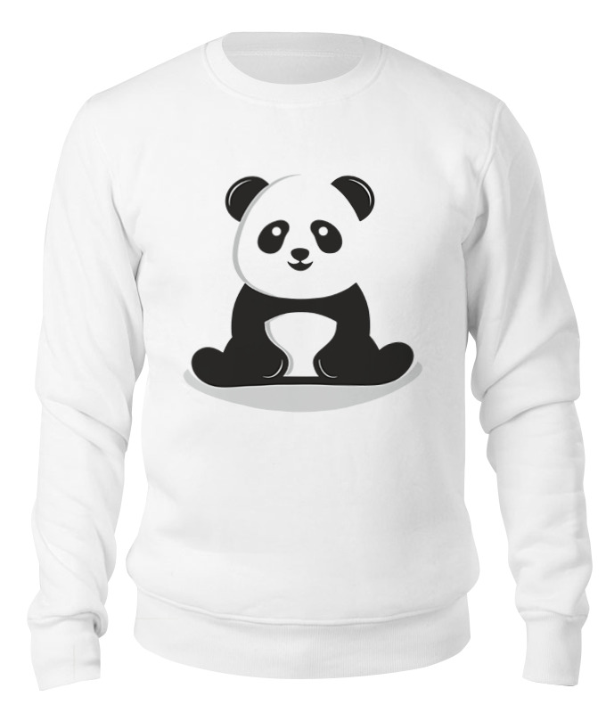 

Свитшот унисекс Printio panda белый M, panda