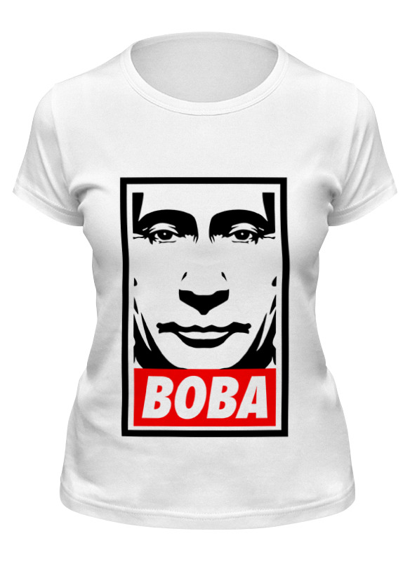 

Футболка женская Printio Вова путин белая L, Белый, Вова путин