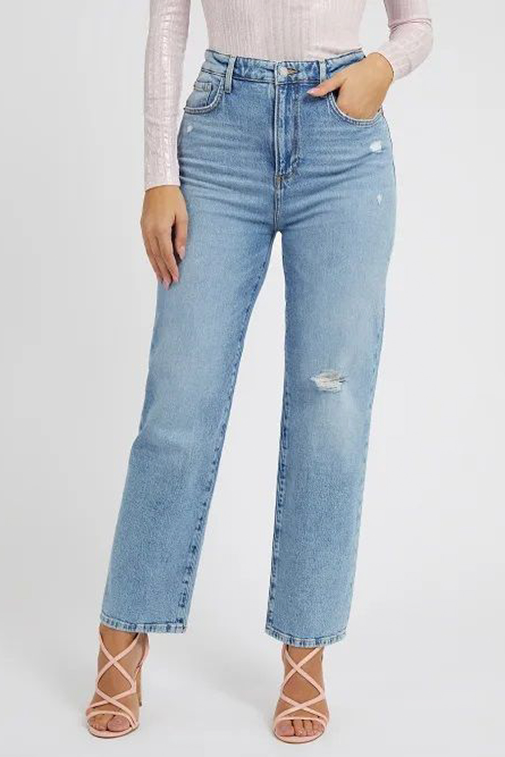 

Джинсы женские Guess W3RA32 D4WF3 синие 25, Синий, W3RA32 D4WF3