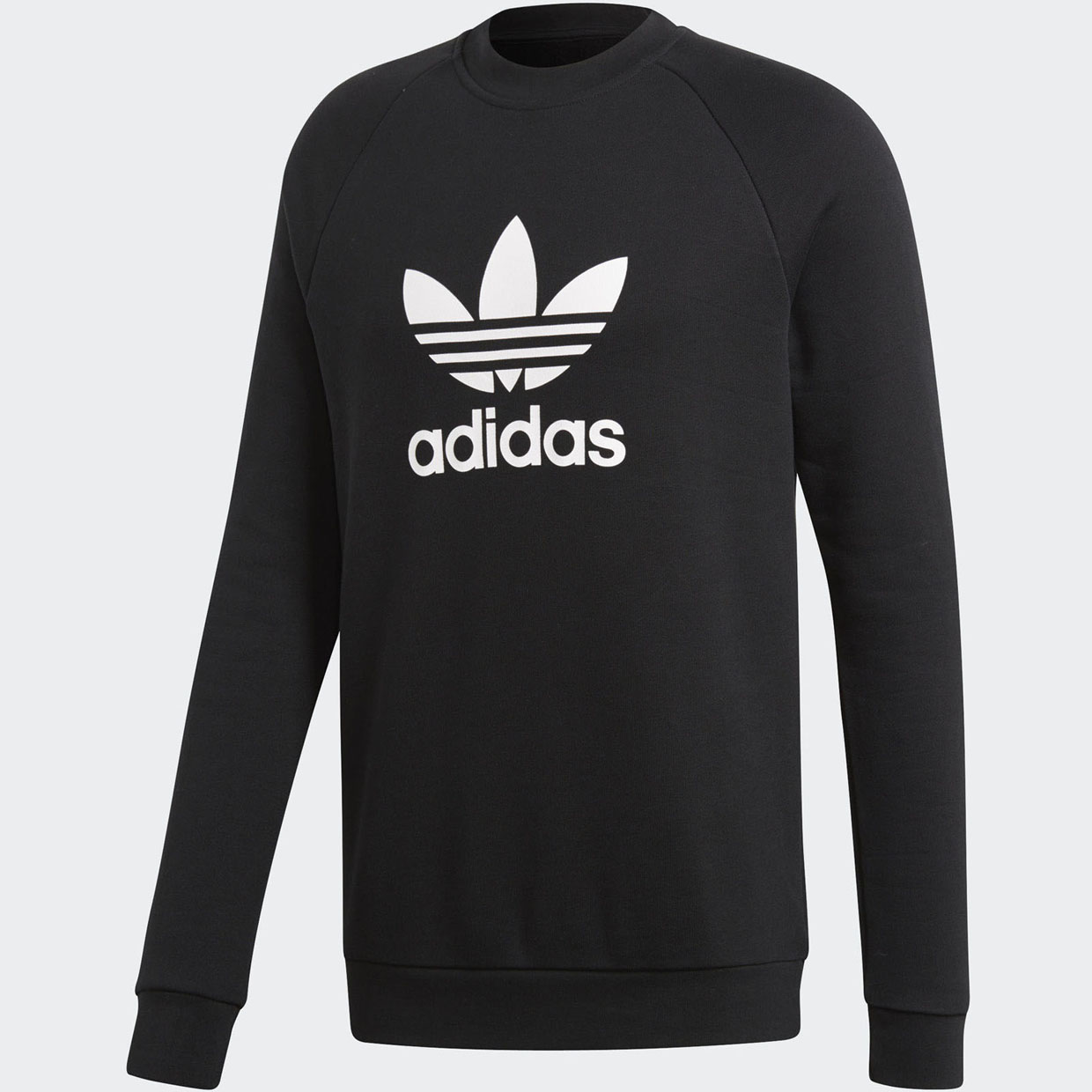 Джемпер Adidas Originals TREFOIL CREW BLACK CW1235, свитшот, черный  - купить