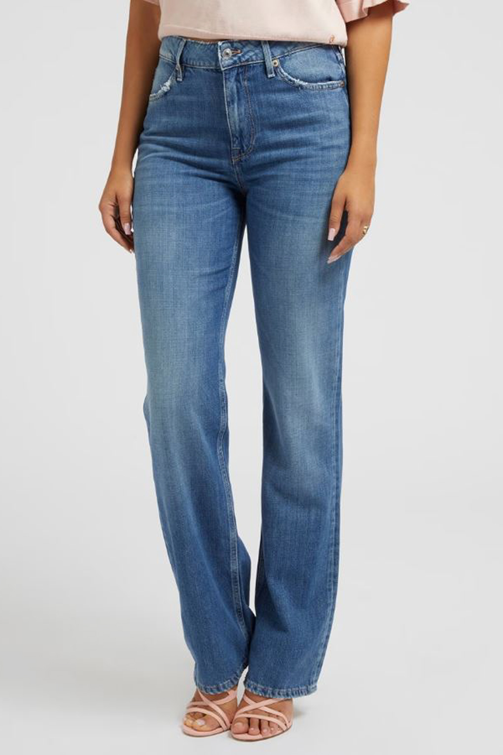 

Джинсы женские Guess W3RA73 D4CN3 синие 29, W3RA73 D4CN3