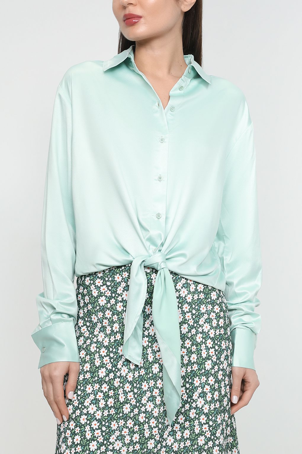 

Блуза женская Guess W3RH04 WF520 зеленая XS, Зеленый, W3RH04 WF520