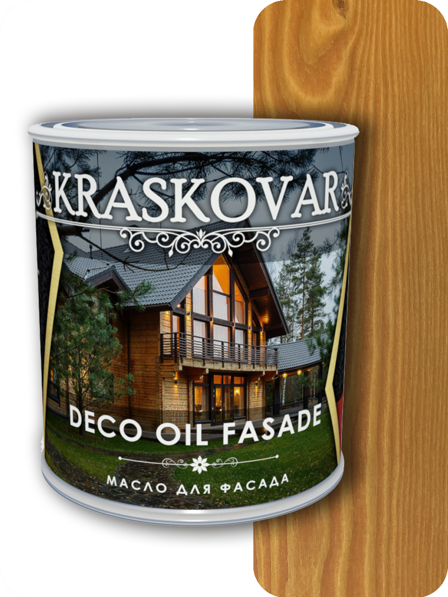 фото Масло для фасада kraskovar deco oil fasade осенний клен 0,75л