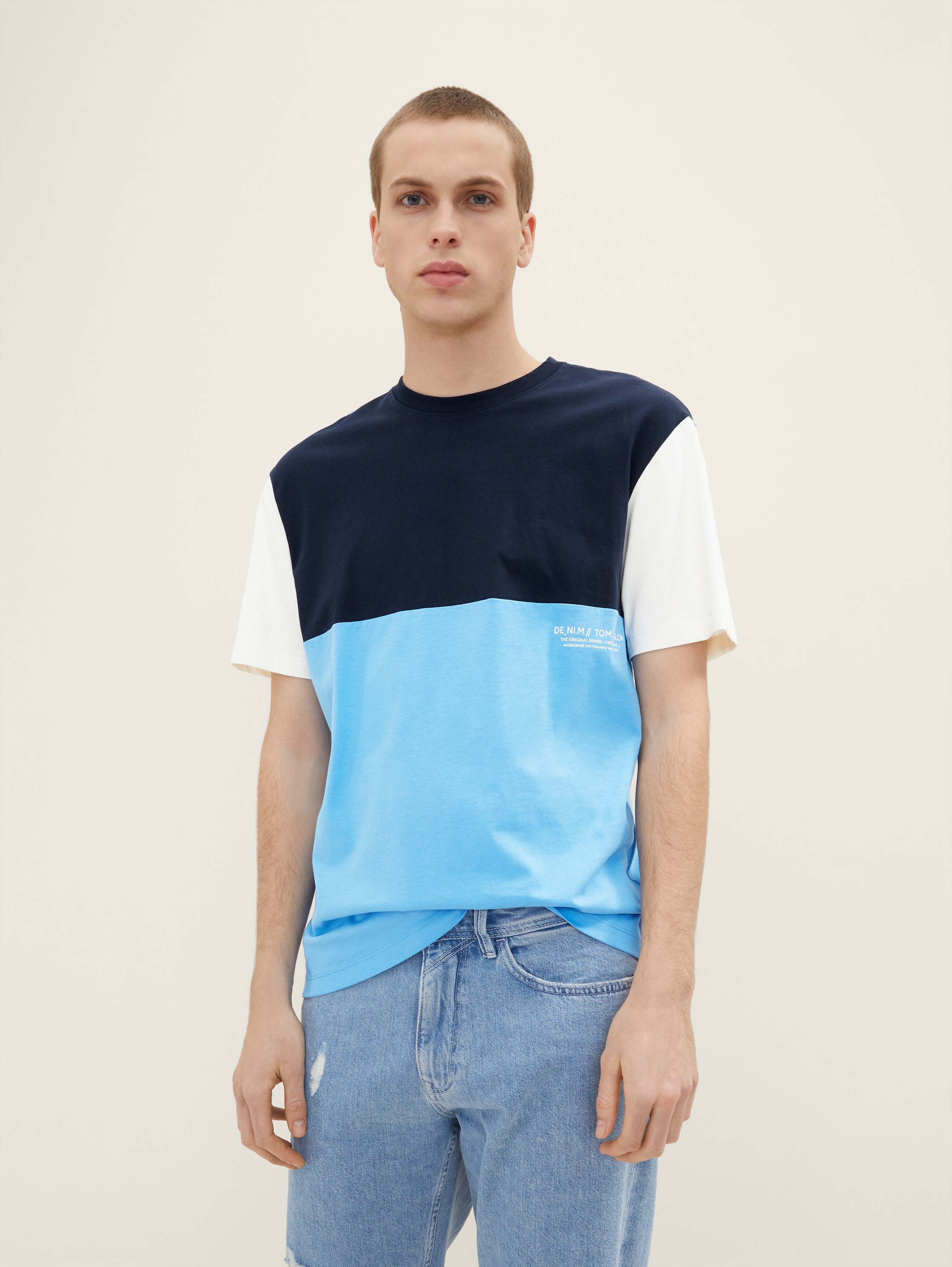 

Футболка мужская TOM TAILOR 1035587 синяя L, Синий, 1035587
