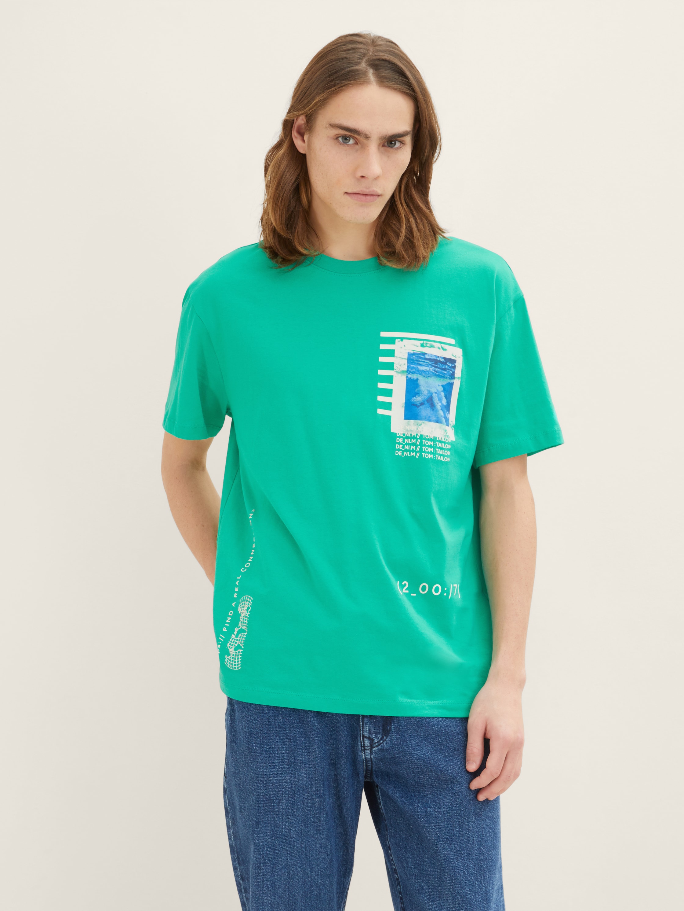

Футболка мужская TOM TAILOR 1035583 зеленая 2XL, 1035583