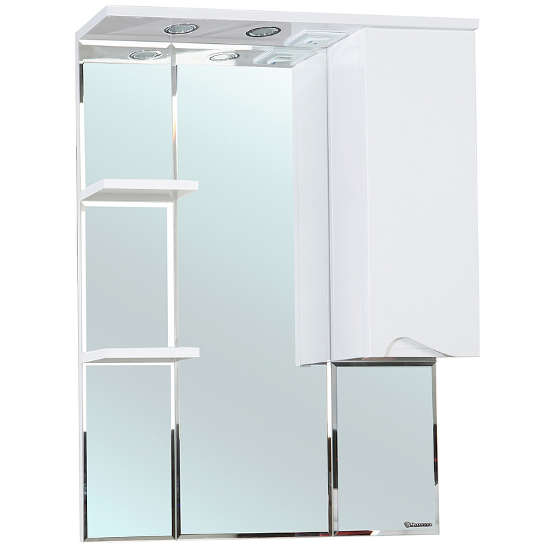 

Зеркало со шкафом Bellezza Эйфория 80 R 4916113001017 с подсветкой Белое, Белый, Эйфория