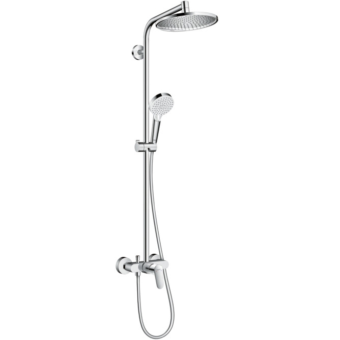 фото Душевая колонна hansgrohe crometta s 240 shp с однорычажным смесителем (27269000)