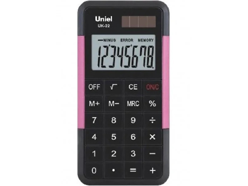 Калькулятор карманный Uniel UK-22R красный