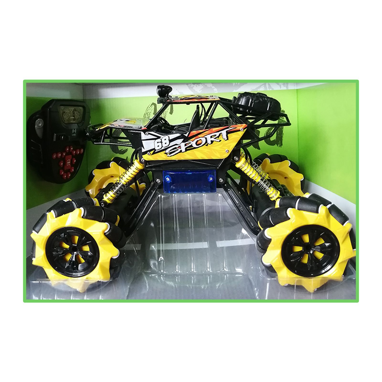 

Радиоуправляемая машинка Off-Road (без браслета), желтая, 103973849
