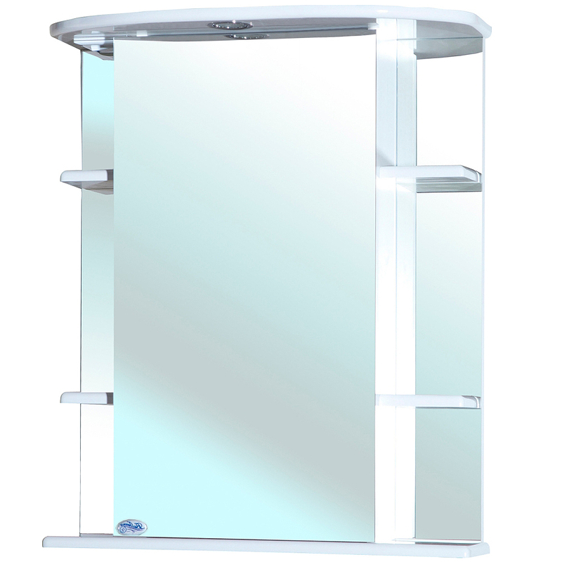 

Зеркальный шкаф Bellezza Магнолия 55 R 4612708001010 с подсветкой Белый, Магнолия