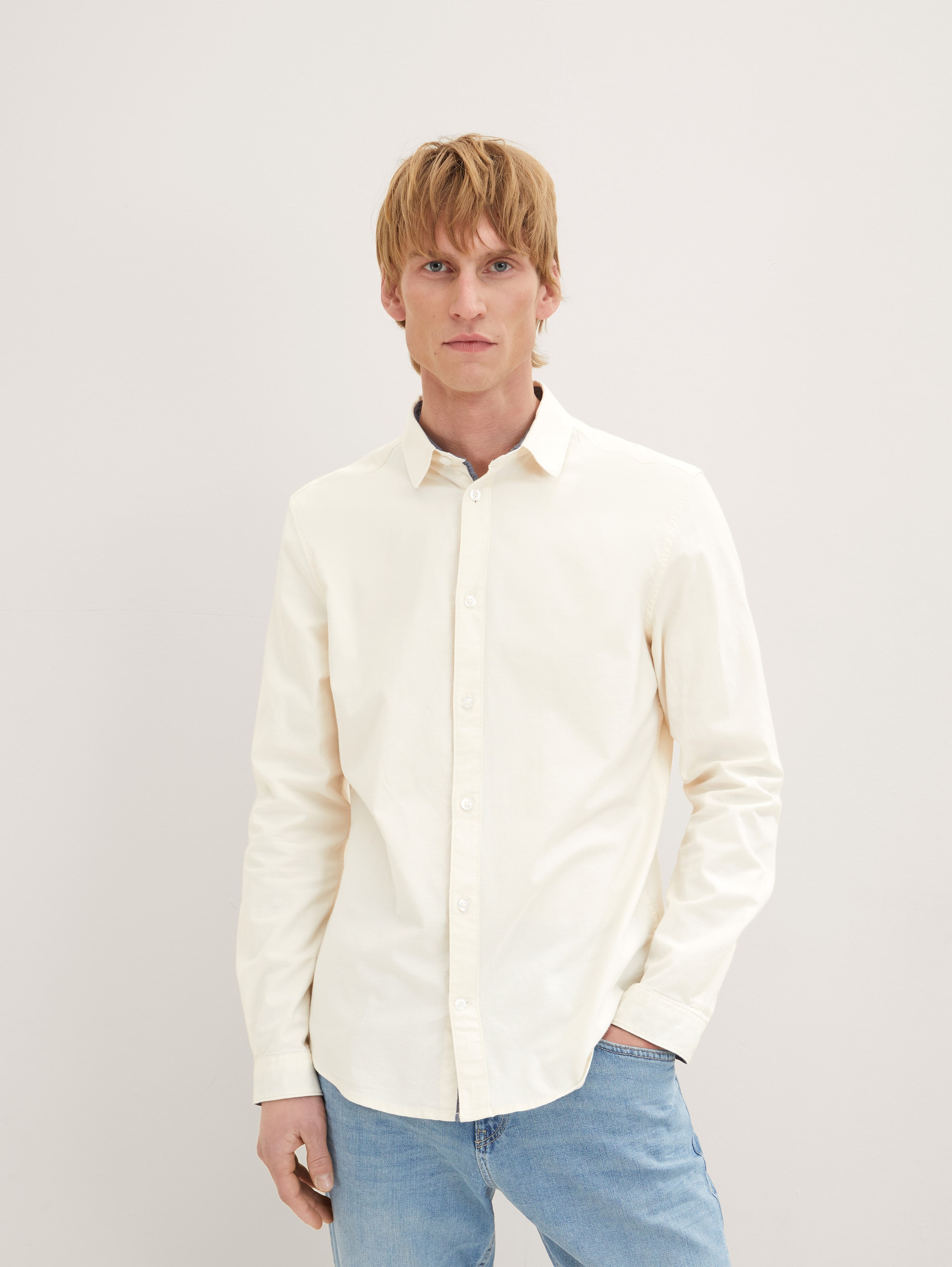 

Рубашка мужская TOM TAILOR 1034884 белая 2XL, 1034884