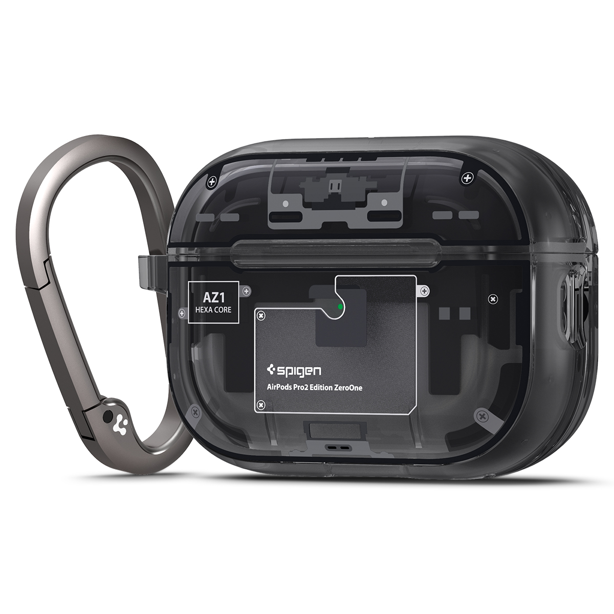 

Чехол для наушников Spigen Ultra Hybrid MagSafe для Airpods Pro 2 серый ACS05593