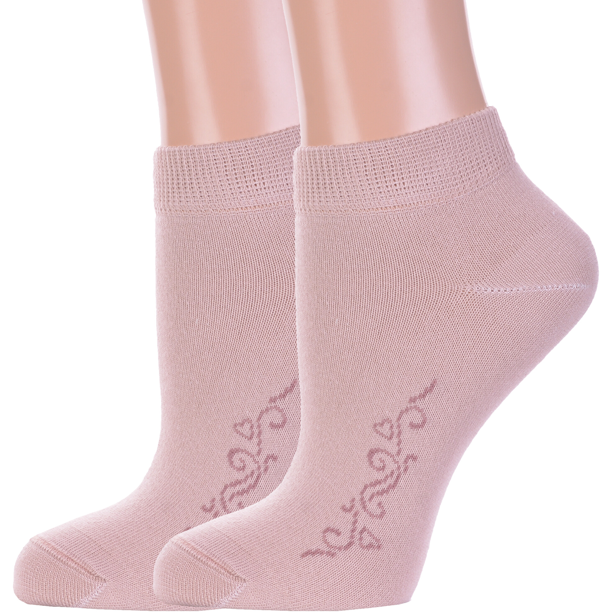 Комплект носков женских Брестский чулочный комбинат 2-14с1101 бежевых 23, 2 пары