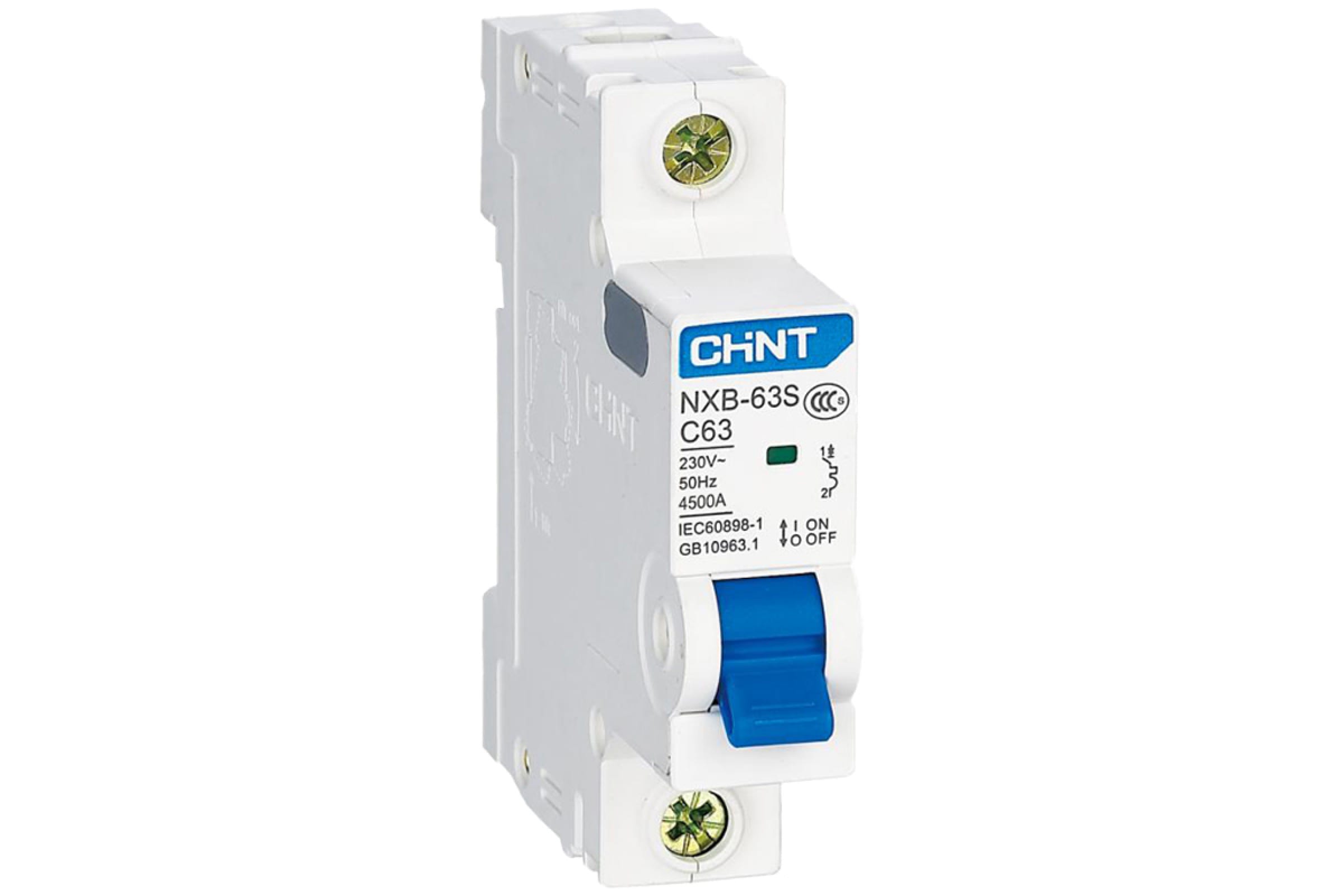 

CHINT Авт. выкл. NXB-63S 1P 4А 4.5kA х-ка C R 296707